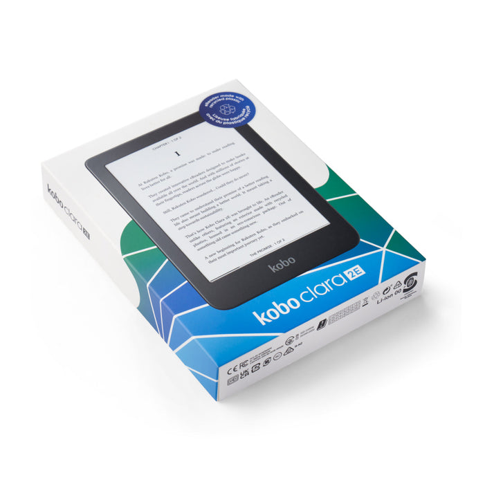 Kobo Clara 2E packaging view.