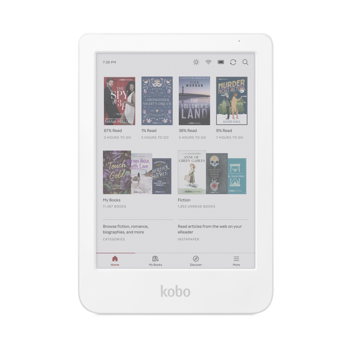 White Kobo Clara Colour front view.