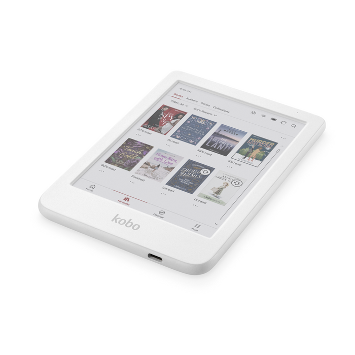White Kobo Clara Colour lying down.